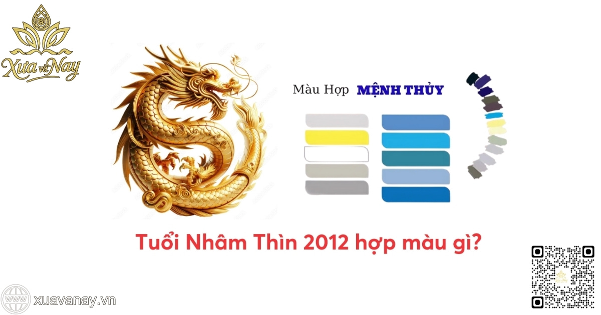 Màu sắc phong thủy hợp và kỵ với tuổi Nhâm Thìn 2012