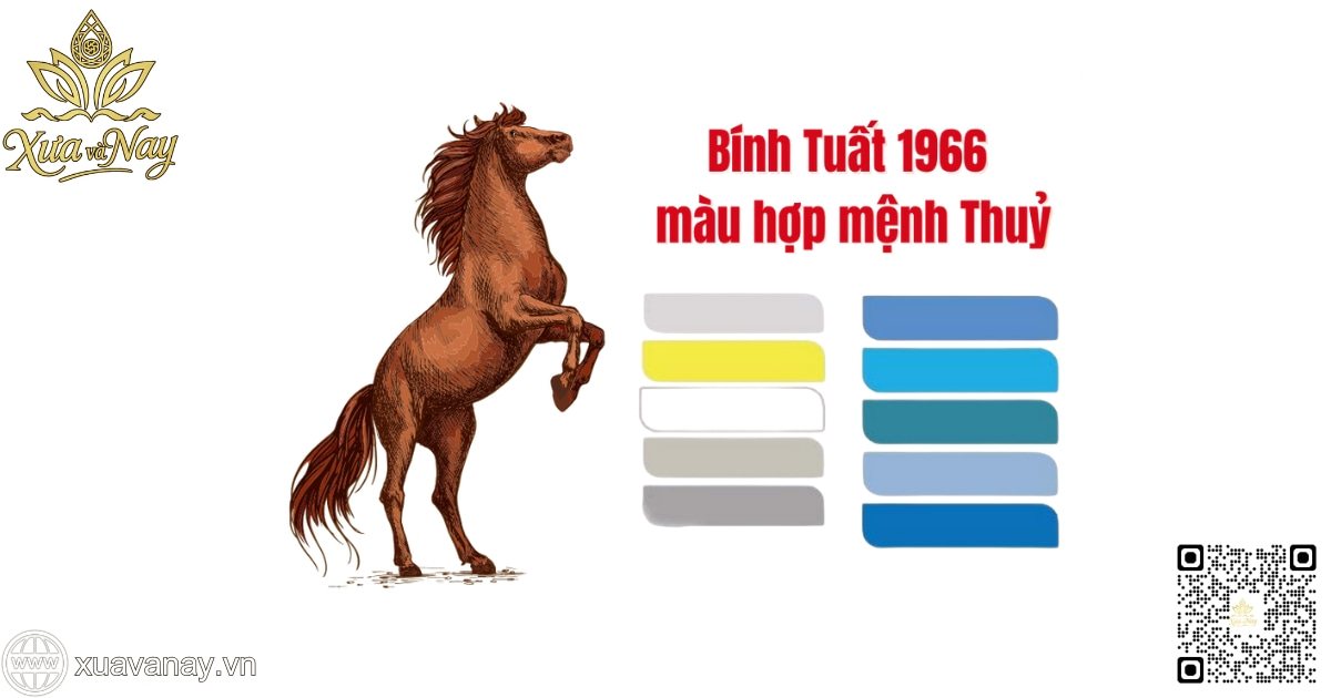Màu sắc tương hợp và tương khắc với tuổi Bính Ngọ 1966