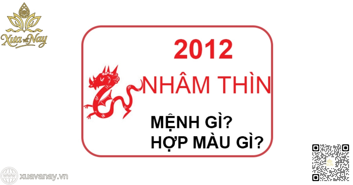 Sinh năm 2012 mệnh gì?