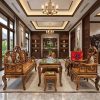 Bộ bàn ghế móc mỏ gỗ gụ ta 6 món hàng Siêu Vân