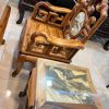 Bộ bàn ghế móc mỏ gỗ gụ ta 6 món hàng Siêu Vân