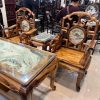 Bộ bàn ghế móc mỏ gỗ gụ ta 6 món hàng Siêu Vân